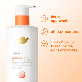 Dove Huile de Douche Corps 14,2 oz avec ambiance de salle de bain
