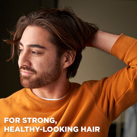 DOVE MEN + CARE 2-en-1 Shampooing et Après-Shampooing Orange & Sauge sur fond naturel