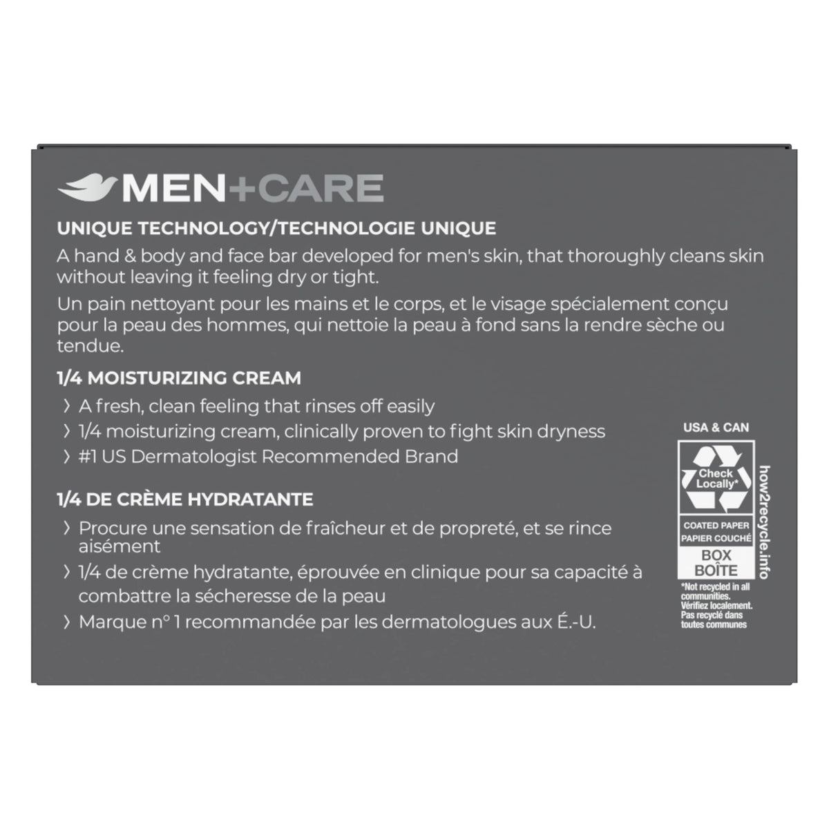 DOVE MEN + CARE 3-en-1 Eucalyptus Bleu en mousse sur la peau