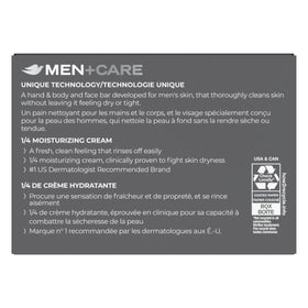 DOVE MEN + CARE 3-en-1 Eucalyptus Bleu en mousse sur la peau
