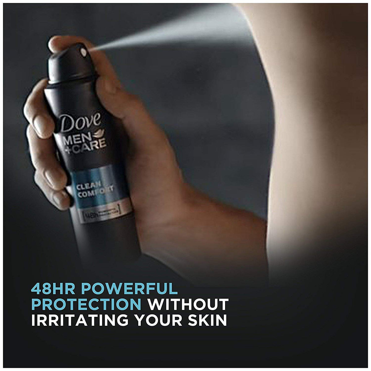 DOVE MEN + CARE Antitranspirant Spray Sec Clean Comfort 3,8 oz packaging