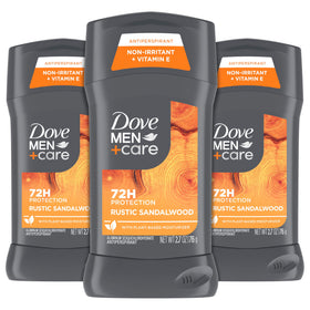 DOVE MEN + CARE Déodorant Antitranspirant 3 Pack Bois de Santal vue de face