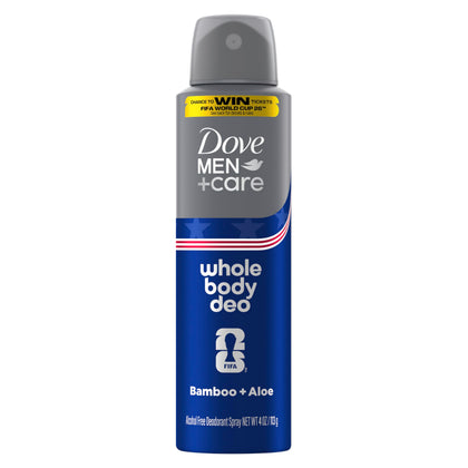 DOVE MEN + CARE Déodorant Spray Corps Complet Édition Limitée Bamboo + Aloe, avant