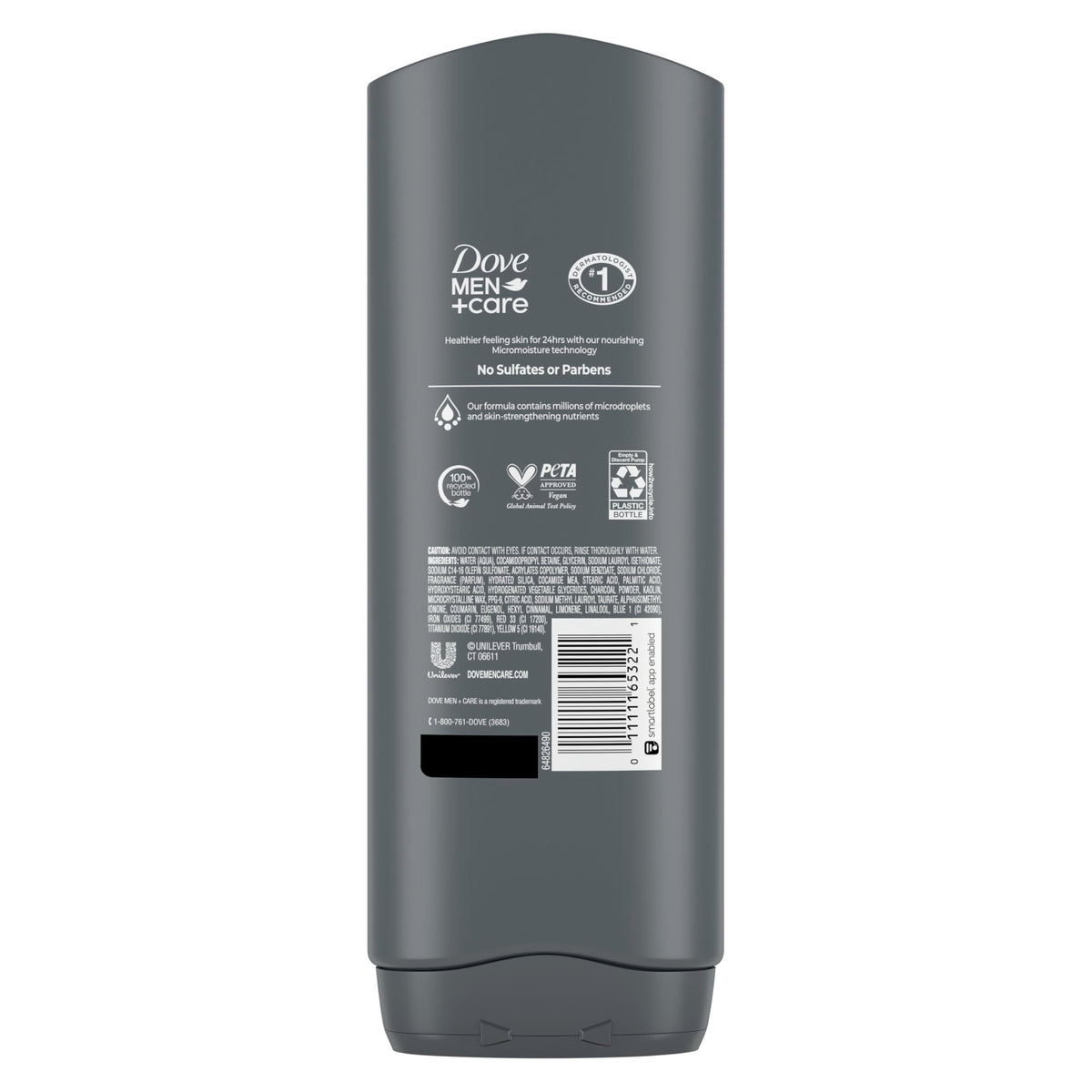 DOVE MEN + CARE Gel Douche Charbon + Argile - texture du produit