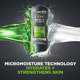 DOVE MEN + CARE Gel Douche dans un environnement de salle de bain