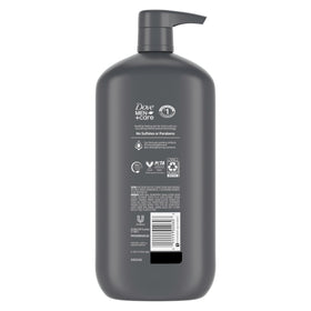 DOVE MEN + CARE Gel Douche Extra Frais 30 oz avec bouchon ouvert