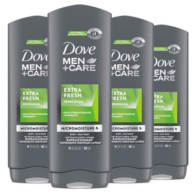 DOVE MEN + CARE Gel Douche Extra Frais 4 x 532 ml, vue avant du produit