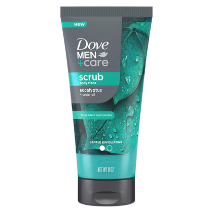 DOVE MEN + CARE Gommage Corps et Visage Eucalyptus 290g vue avant