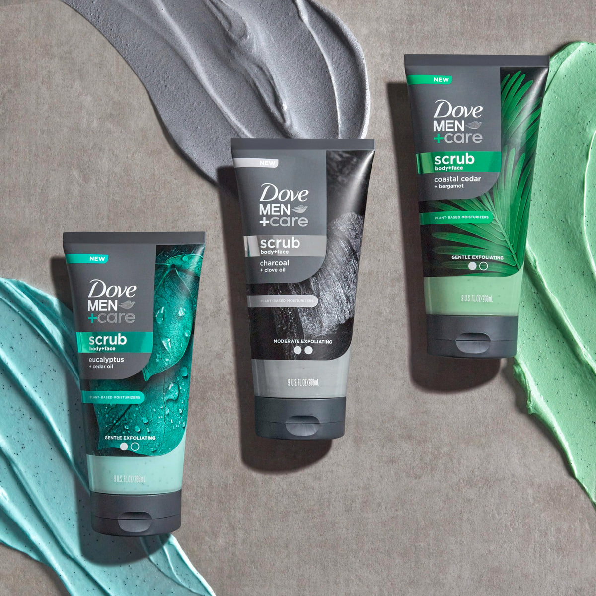 DOVE MEN + CARE Gommage Eucalyptus vue de dos