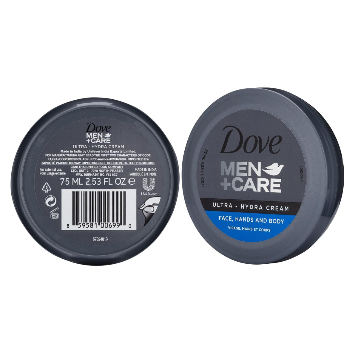 Dove Men+Care Ultra Hydra Cream texture de la crème