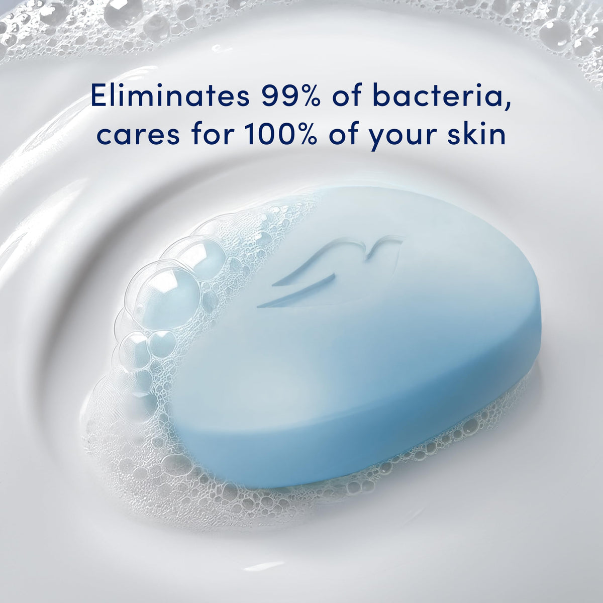 Dove Savon Antibactérien 6x100g mousse crémeuse sur les mains