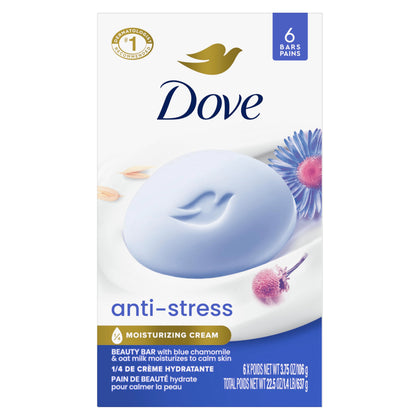 Dove Savon Beauté Anti-Stress 6 barres en emballage