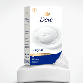 Dove Savon Beauté Original en contexte de salle de bain
