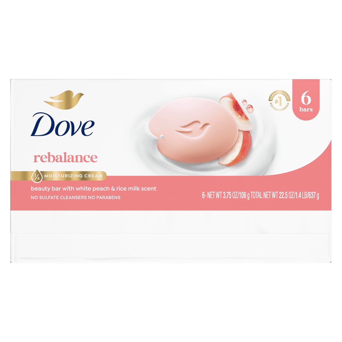 Dove Savon Beauté Rééquilibrant, gros plan sur la texture du savon