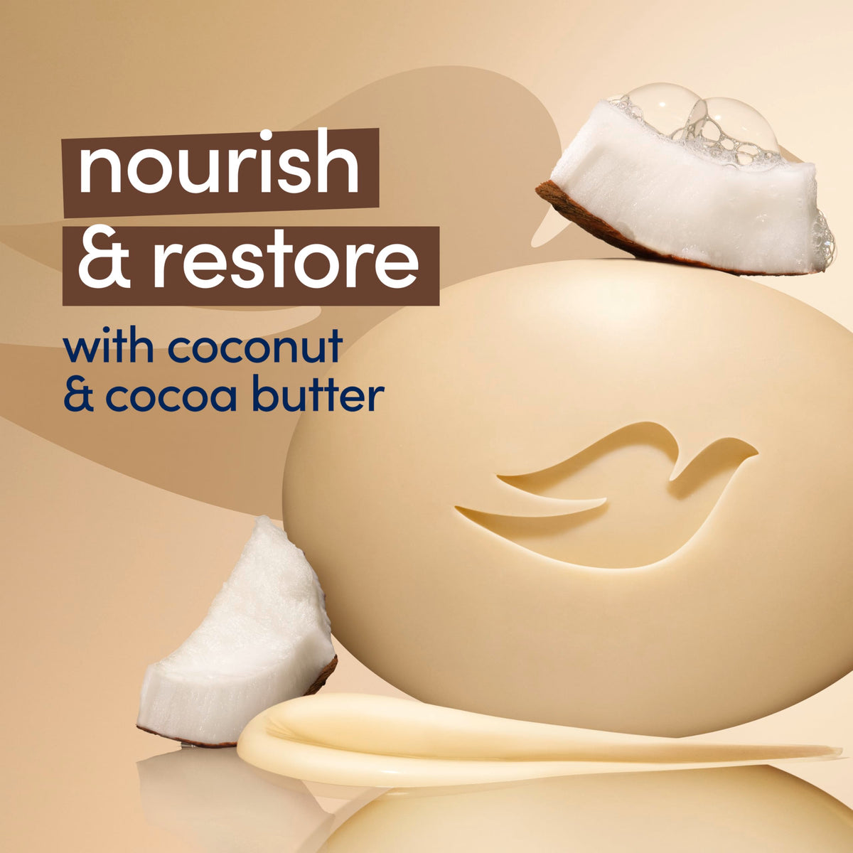Dove Savon Beauté Restoratif 3,75 oz avec des ingrédients naturels