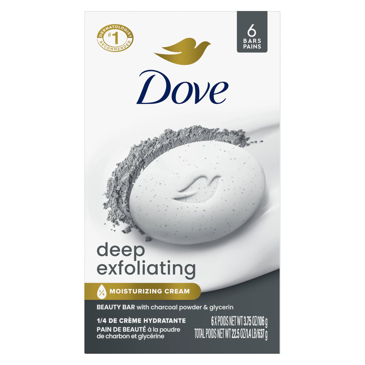 Dove Savon D'Exfoliation Profonde 6 Barres, présentation du produit