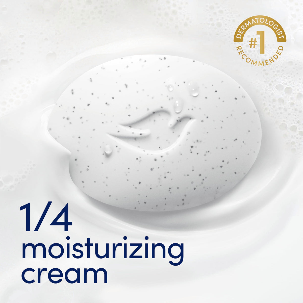 Dove Savon D'Exfoliation Profonde, détails de la texture du savon