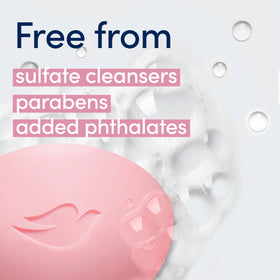 Dove Savon de Beauté Rose 8 Comptes dans un bain