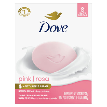 Dove Savon de Beauté Rose 8 Comptes vue de face
