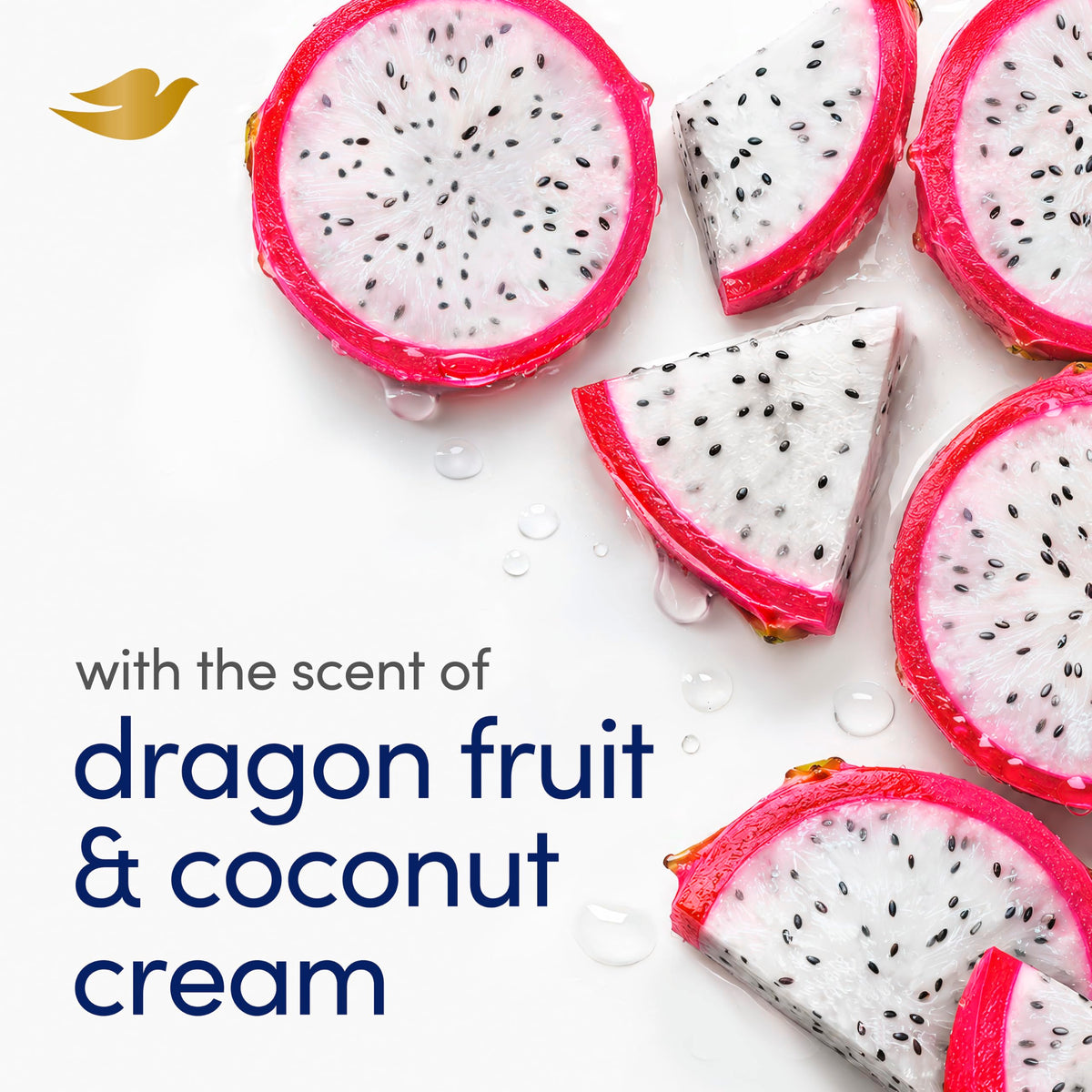 Dove Savon Dragon Fruit, barre de savon avec texture crémeuse