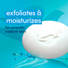 Dove savon exfoliant doux avec texture crémeuse