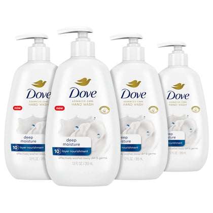 Dove Savon Mains Avancé 12 oz vue avant avec emballage