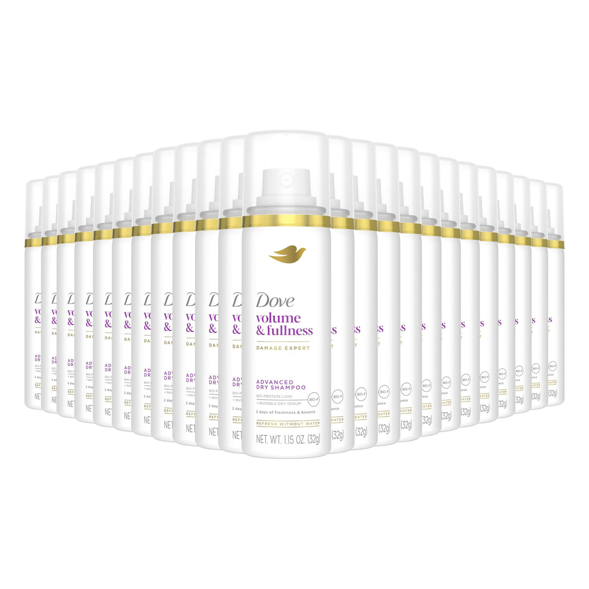 Dove Shampoo Sec Volume & Éclat 1,15 oz vue avant