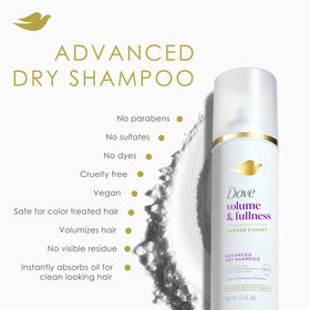 Dove Shampoo Sec Volume & Éclat pour cheveux colorés