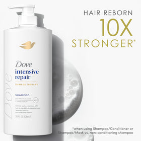 Dove Shampooing 28 Fl Oz sur plan de travail