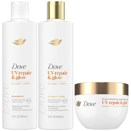 Dove shampooing et après-shampooing ensemble hydratation 1080g vue de face