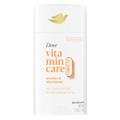 Dove VitaminCare+ déodorant stick 72H protection Pêches & Beurre de Karité vue de face