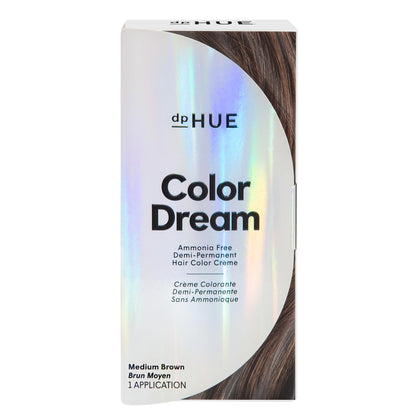 dpHUE Color Dream coloration demi-permanente marron moyen 181g avant utilisation