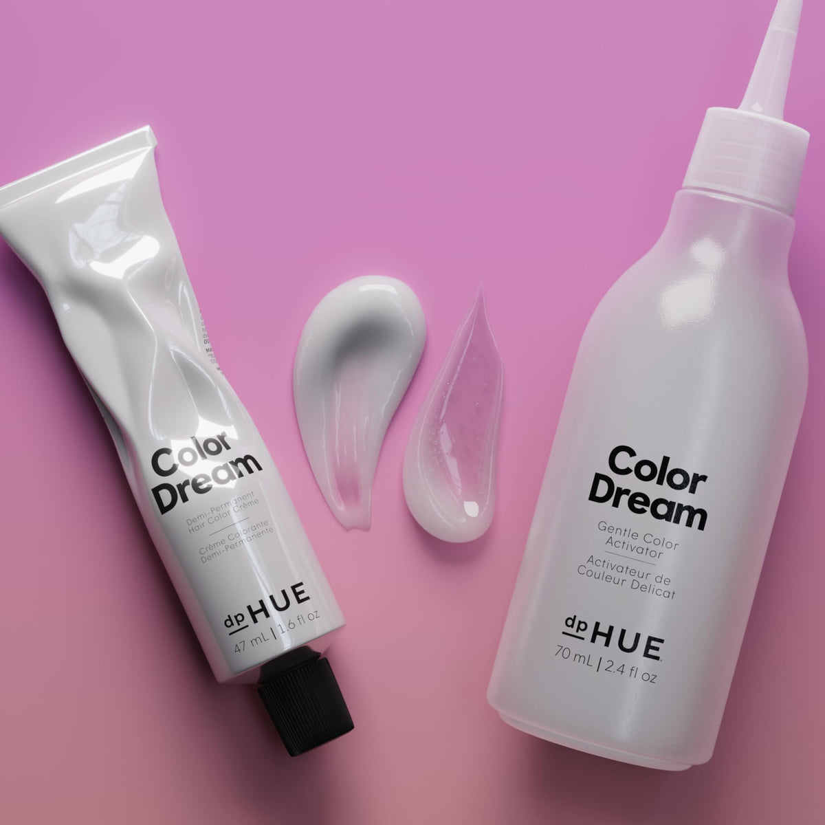 dpHUE Color Dream coloration demi-permanente marron moyen après application