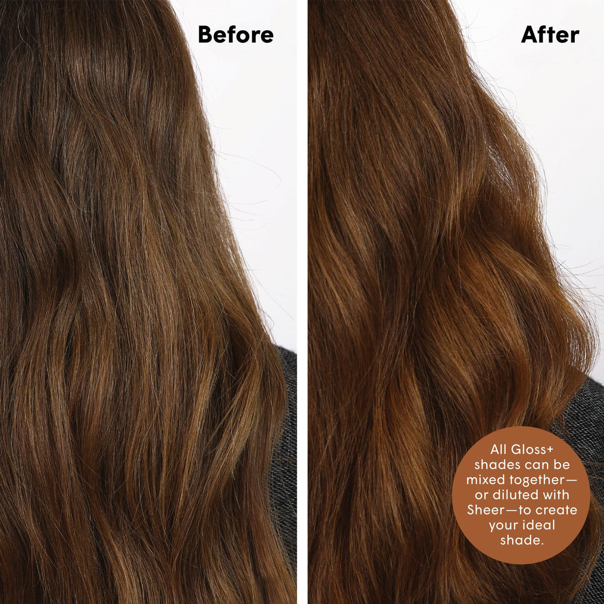 dpHUE Gloss+ application sur cheveux humides