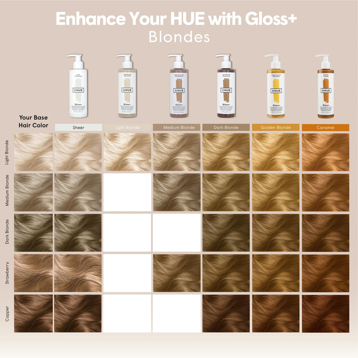 dpHUE Gloss+ Brun Foncé application sur cheveux