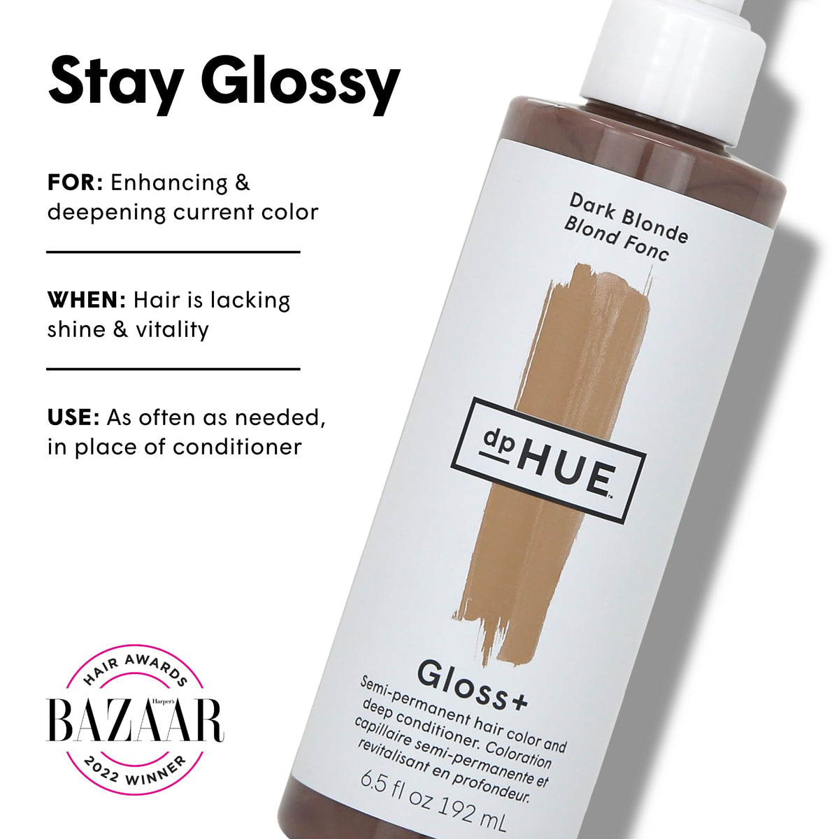 dpHUE Gloss+ Brun Foncé texture du produit
