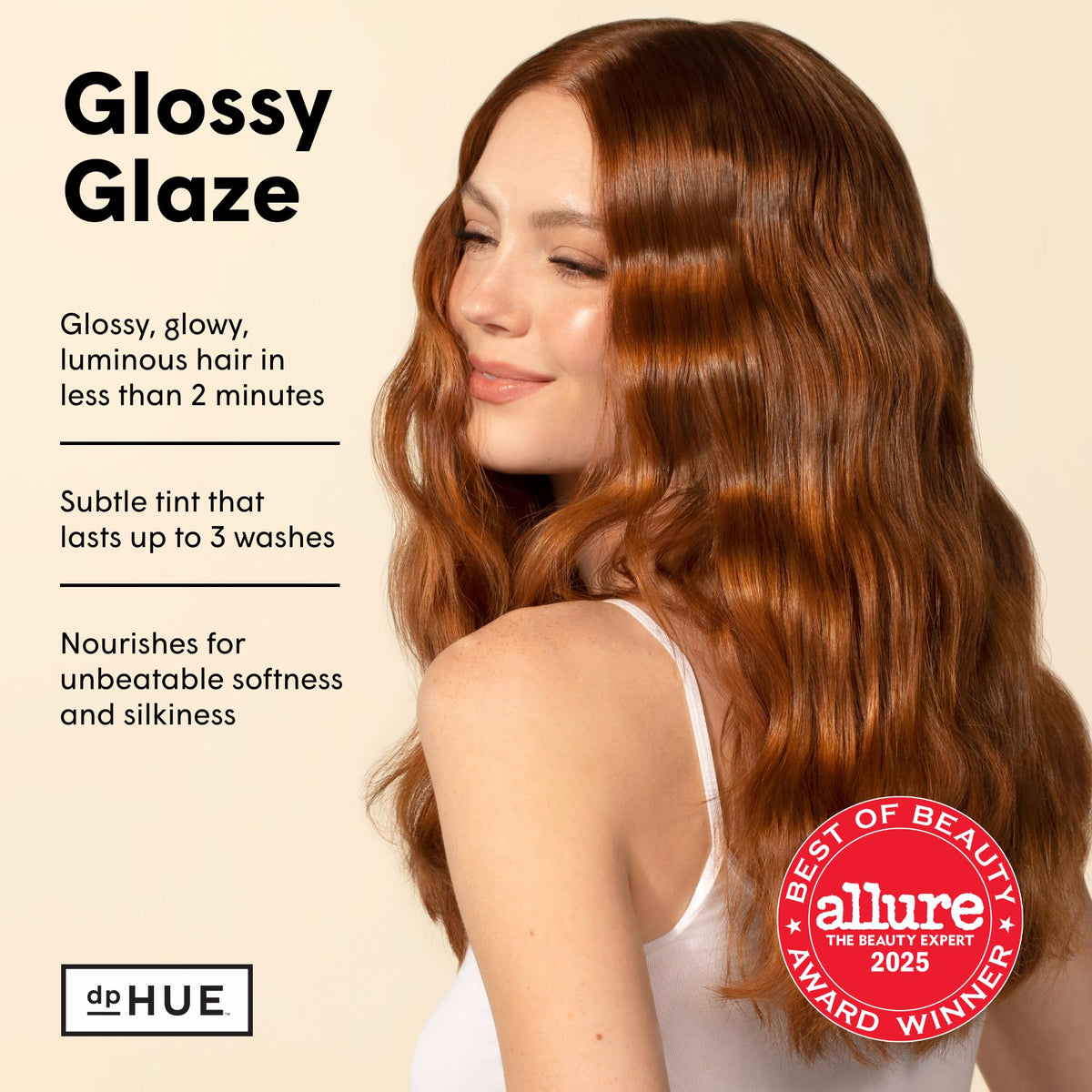dpHUE Glossy Glaze Cuivre application sur les cheveux