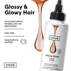 dpHUE Glossy Glaze Cuivre en vue d'ensemble avec accessoires de coiffure