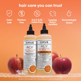 dpHUE Rince de Cheveux au Vinaigre de Cidre de Pomme Lite 485g - packaging en ambiance naturelle