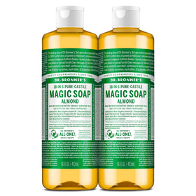Dr. Bronner's Savon Liquide Pur-Castile Amande 473ml vue de face