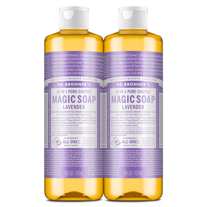 Dr. Bronner's savon liquide Pure-Castile Lavande 16 oz vue de face