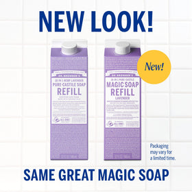 Dr. Bronner's savon liquide Pure-Castile lavande 32 oz côté