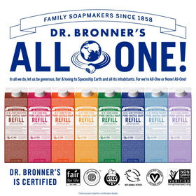 Dr. Bronner's savon liquide Pure-Castile lavande 32 oz dans un cadre de nettoyage