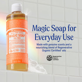 Dr. Bronner's Savon Liquide Pure-Castile Théier 32 oz vue arrière