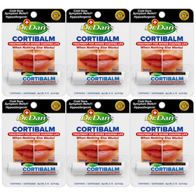 Dr. Dan's Cortibalm 6-Pack baumes à lèvres en vue de face