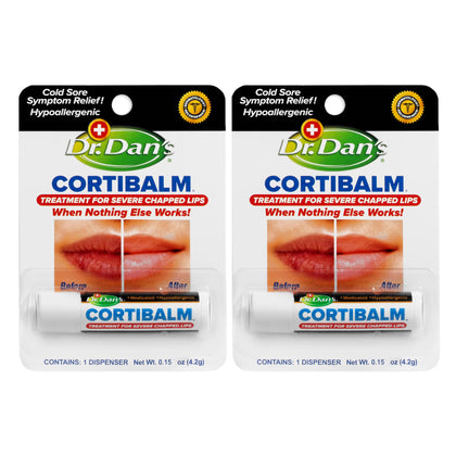Dr. Dan's Cortibalm Baume Hydratant Lèvres 1% Hydrocortisone vue avant