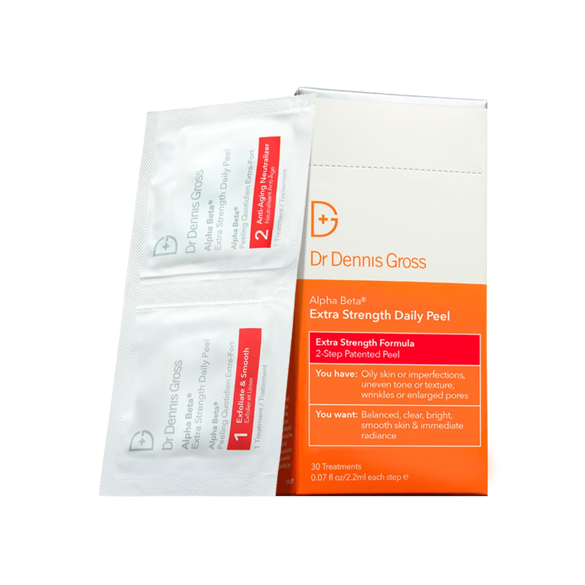 Dr Dennis Gross Alpha Beta Extra Strength Daily Peel emballage