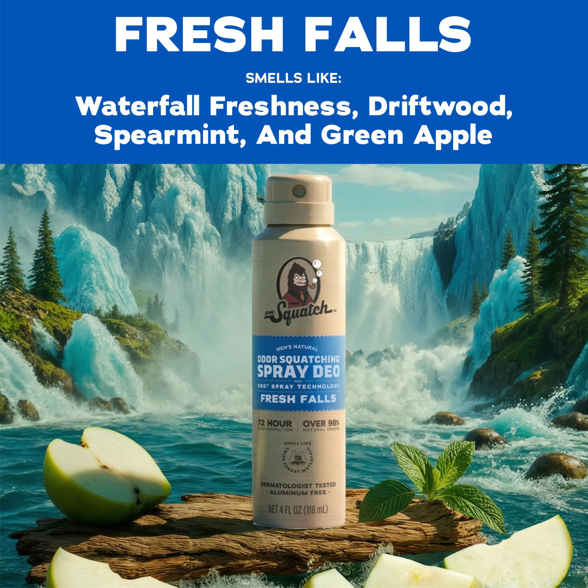 Dr. Squatch Déodorant Spray Naturel Homme packaging
