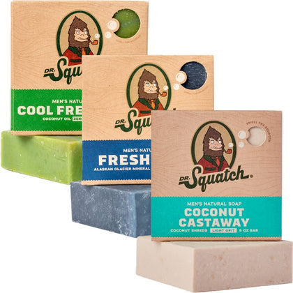 Dr. Squatch savon barres naturel pour hommes pack de 3 barres