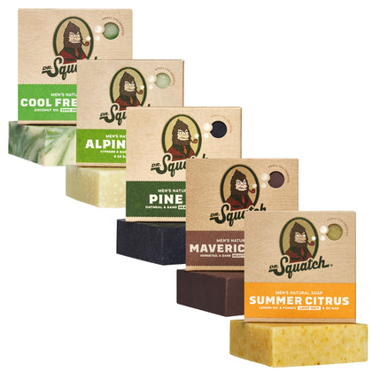 Dr. Squatch Savon Naturel pour Hommes - Parfum Aloe Frais